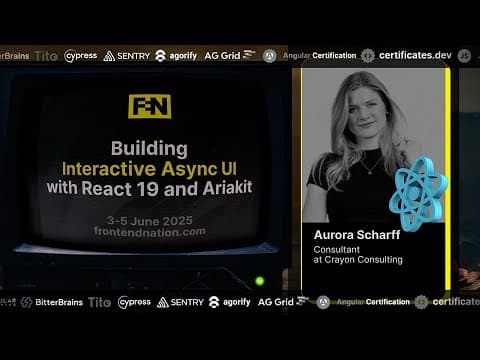 Frontend Nation 2025: Building Interactive Async UI with React 19 and Ariakit by Aurora Scharff