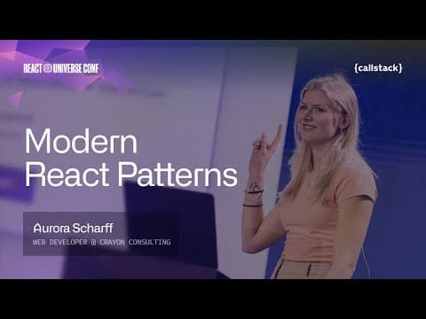 Modern React Patterns: Concurrent Rendering, Actions & What’s Next | Aurora Scharff at RUC 2025