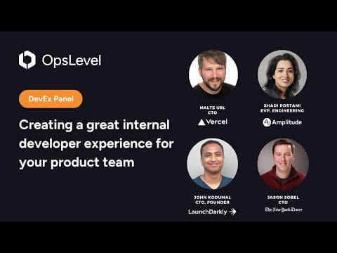 Creating a great internal developer experience for your team