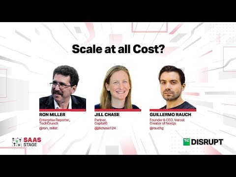 Whether Scale at all Cost is Worth it for a SaaS Startup | TechCrunch Disrupt 2023
