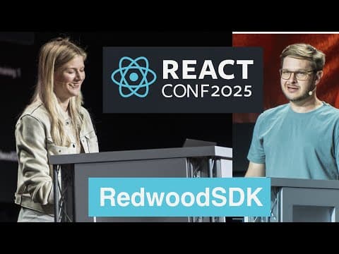 RedwoodSDK: Web Standards Meet Full-Stack React