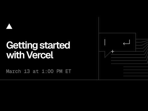 Getting started with Vercel