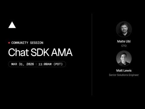 Community Session: Chat SDK AMA