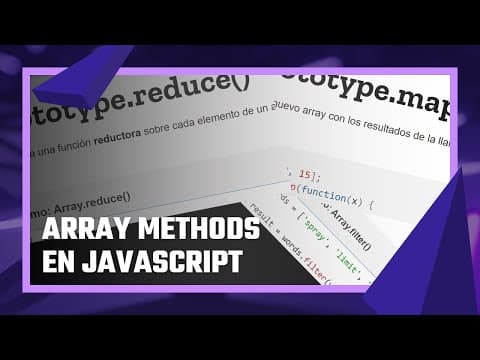 Métodos de array en JavaScript (.concat, .map, .filter, .reduce, y más))