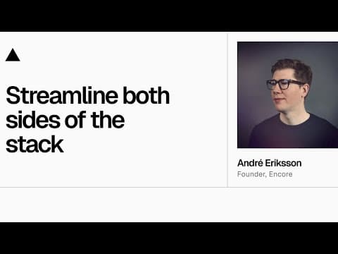 Community Session: Streamline both sides of the stack - zero boilerplate, zero DevOps