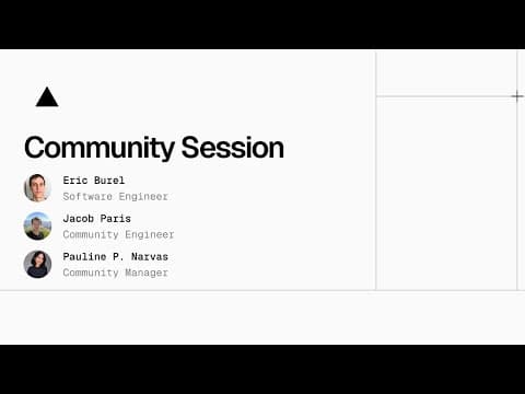 Community Session: Vercel for SMEs and Open source