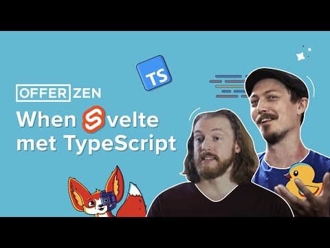 When Svelte met TypeScript feat. Rich Harris and Orta Therox