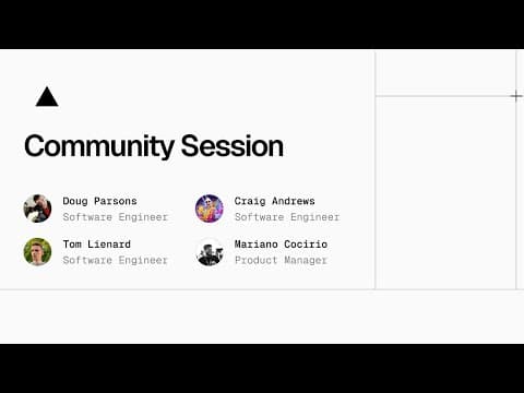 Community Session: Chat with the Fluid compute team!