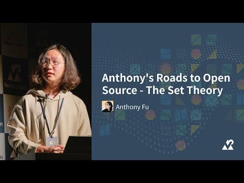 Anthony Fu - Anthony's Roads to Open Source - The Set Theory:Vue Fes Japan 2023(クラウドサイントラック)