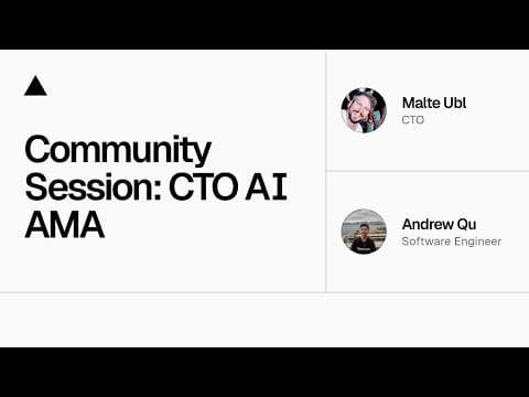 Community Session: CTO AI AMA
